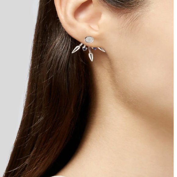 Pamela Love "beam" ear jackets with iolite and monstone worn by Beyonce - Picture 1 of 7